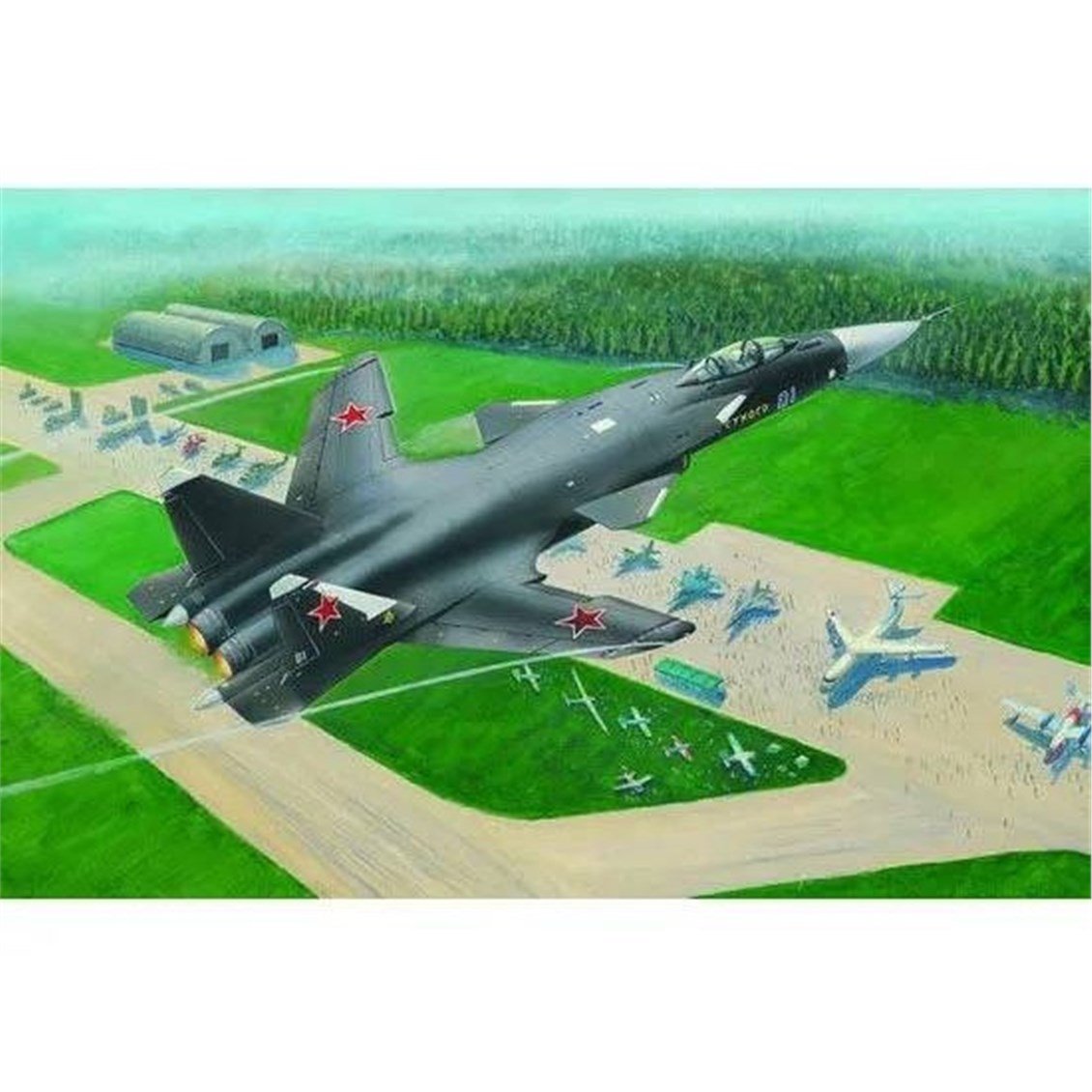 Trumpeter 01324 1/144 Ölçek, Sukhoi SU-47 Berkut, Savaş Uçağı Plastik Model Kiti