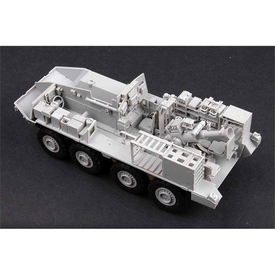 Trumpeter 01512 1/35 Ölçek, M1129 Stryker Havan Topu Taşıma Aracı ve 120 mm Havan Topu, Plastik Model Kiti