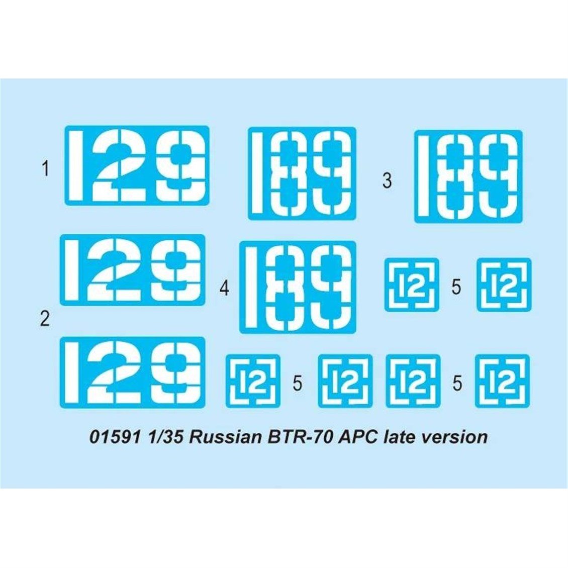 Trumpeter 01591 1/35 Ölçek, Russian BTR-70 APC (Geç Dönem), Amfibi Zırhlı Personel Taşıyıcı Plastik Model Kiti