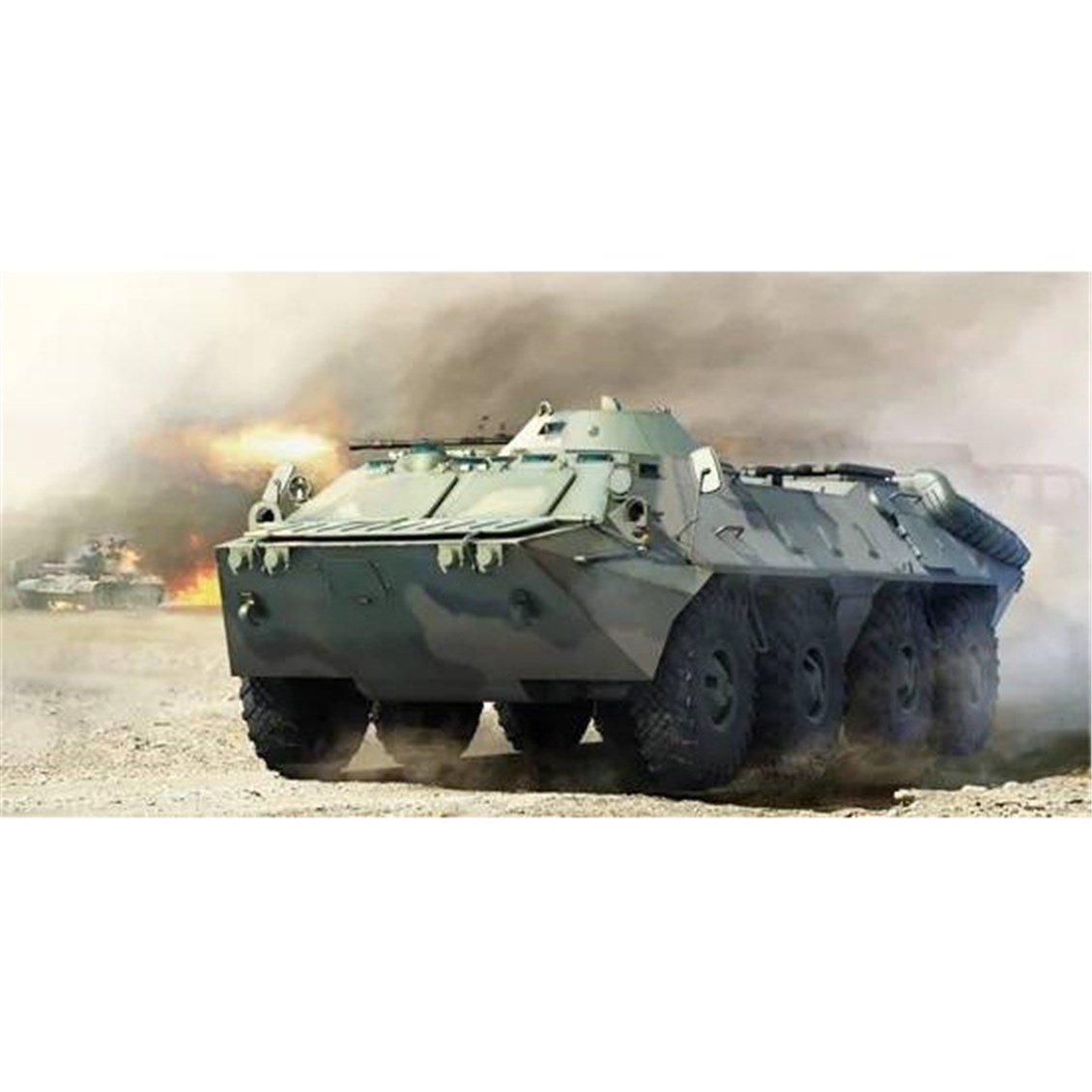 Trumpeter 01591 1/35 Ölçek, Russian BTR-70 APC (Geç Dönem), Amfibi Zırhlı Personel Taşıyıcı Plastik Model Kiti