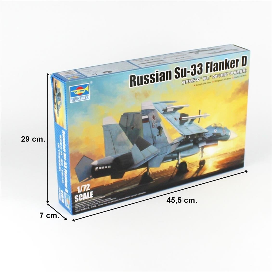 Trumpeter 01678 1/72 Ölçek, Rus Su-33 Flanker D, Savaş Uçağı, Plastik Model Kiti