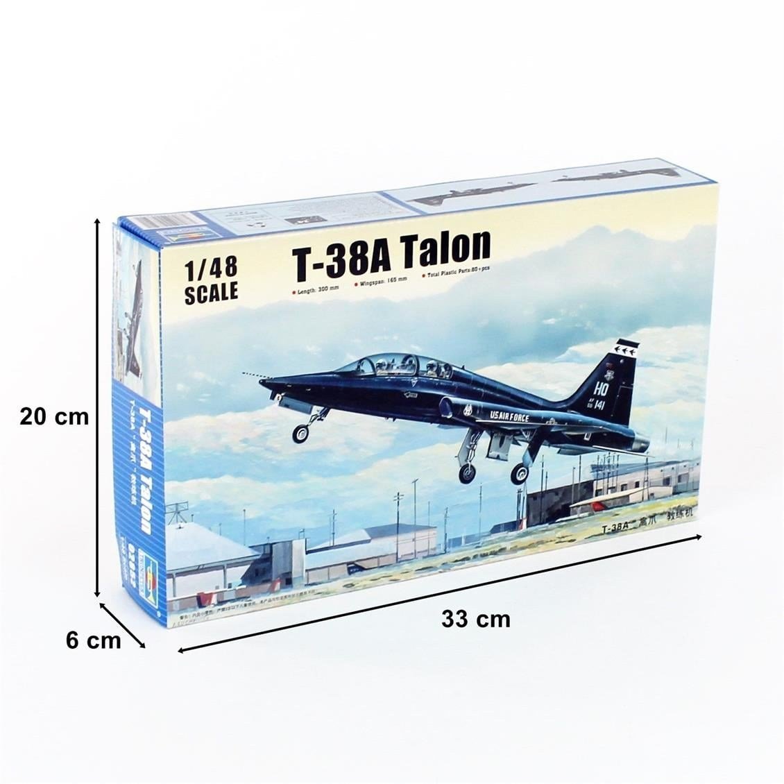 Trumpeter 02852 1/48 Ölçek, T-38A Talon Eğitim Uçağı Plastik Model Kiti