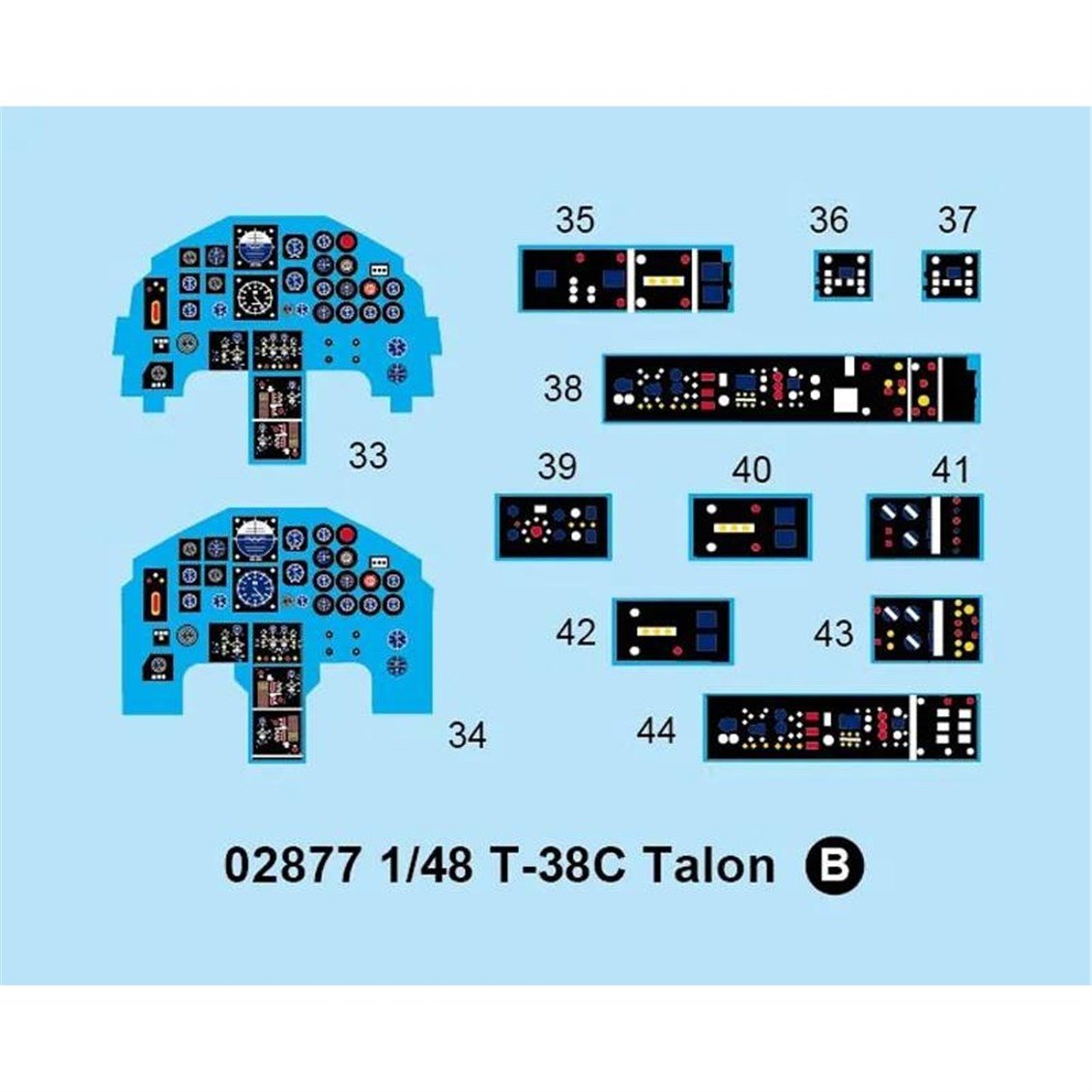 Trumpeter 02877 1/48 Ölçek, T-38C Talon, Eğitim Uçağı Plastik Model Kiti