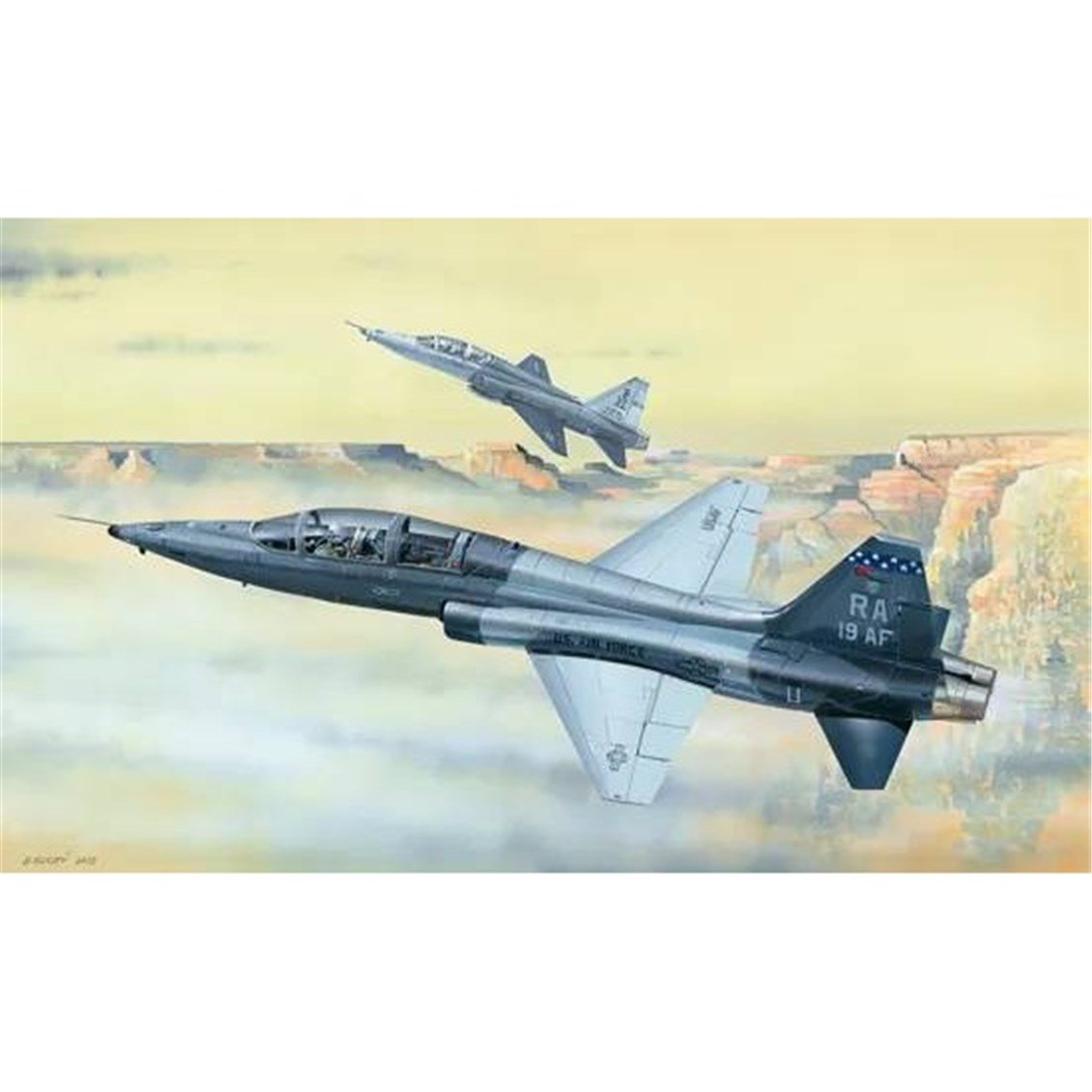 Trumpeter 02877 1/48 Ölçek, T-38C Talon, Eğitim Uçağı Plastik Model Kiti