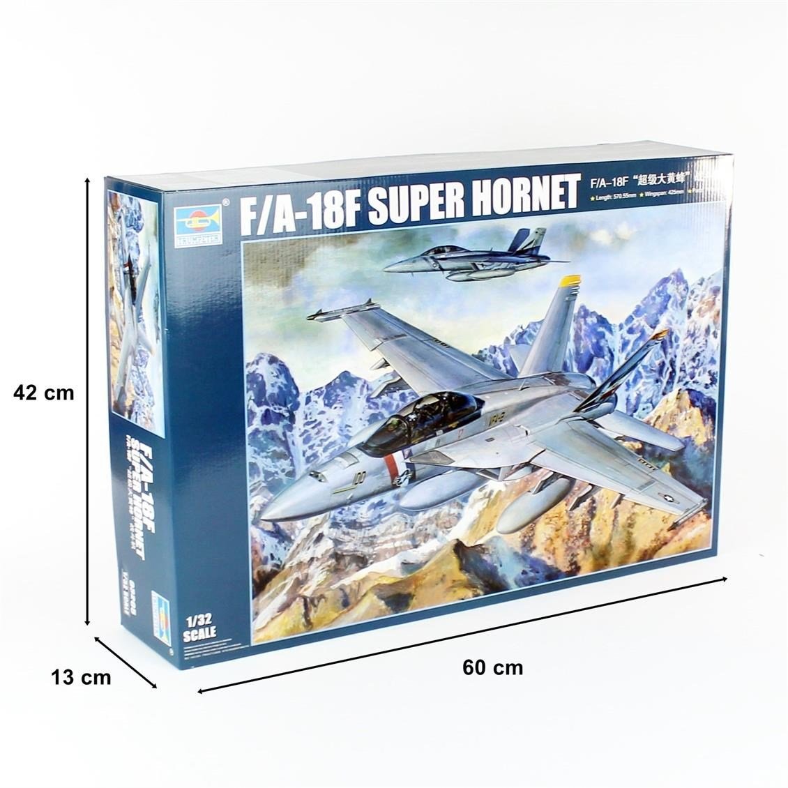 Trumpeter 03205 1/32 Ölçek, F/A-18F Süper Hornet Savaş Uçağı Plastik Model Kiti