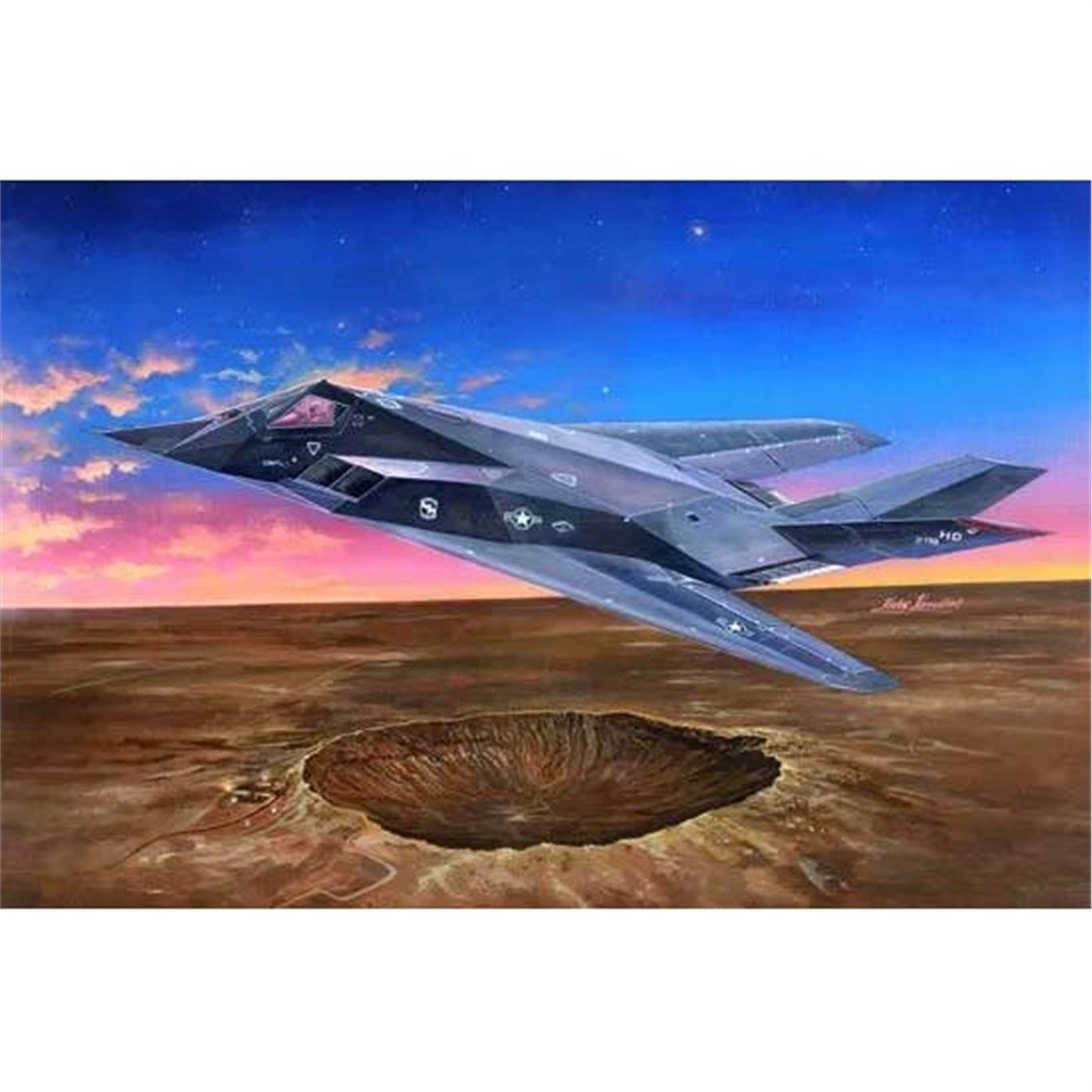Trumpeter 03219 1/32 Ölçek, F-117A Nighthawk, Savaş Uçağı Plastik Model Kiti