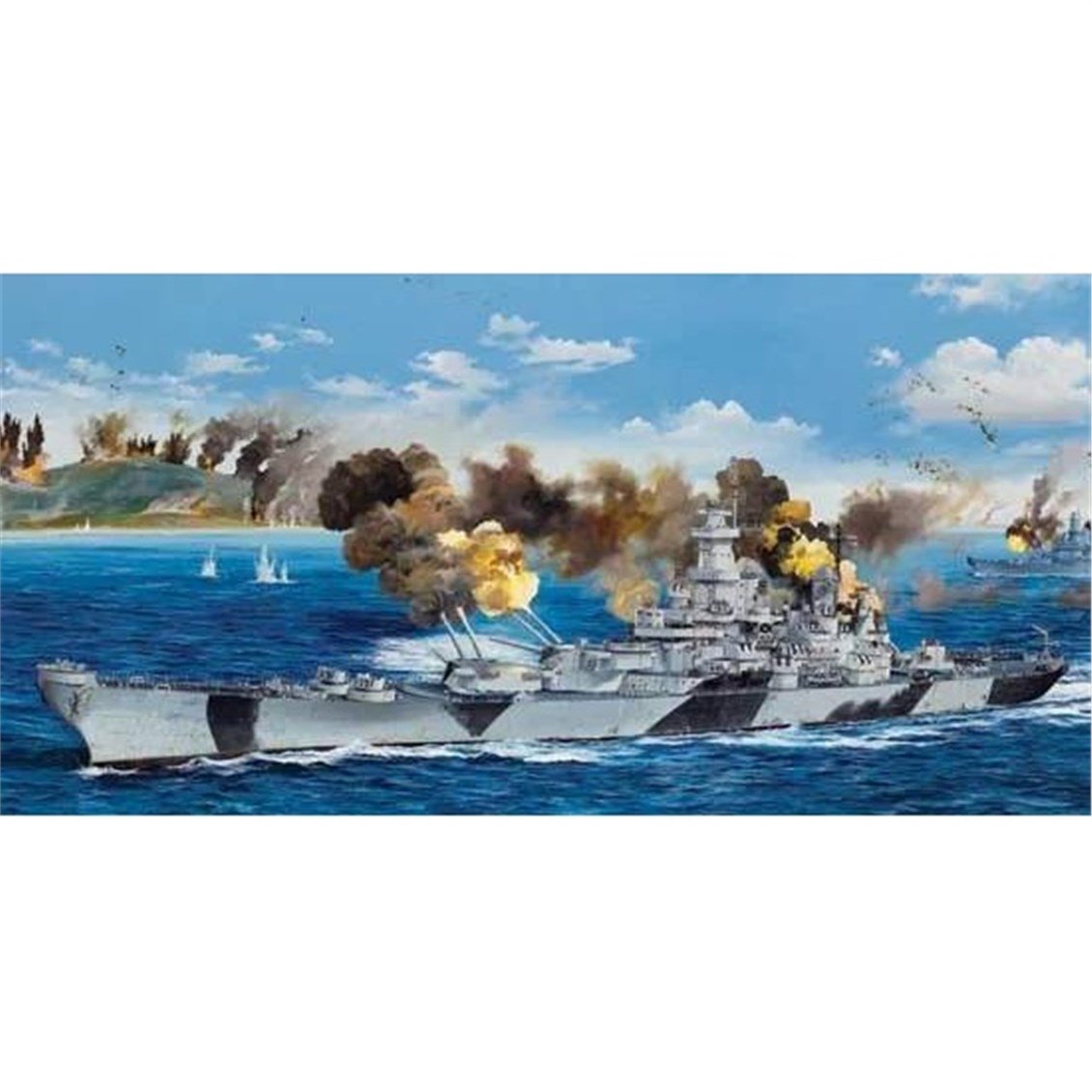 Trumpeter 03706 1/200 Ölçek, Iowa BB-61 Savaş Gemisi, Plastik Model Kiti