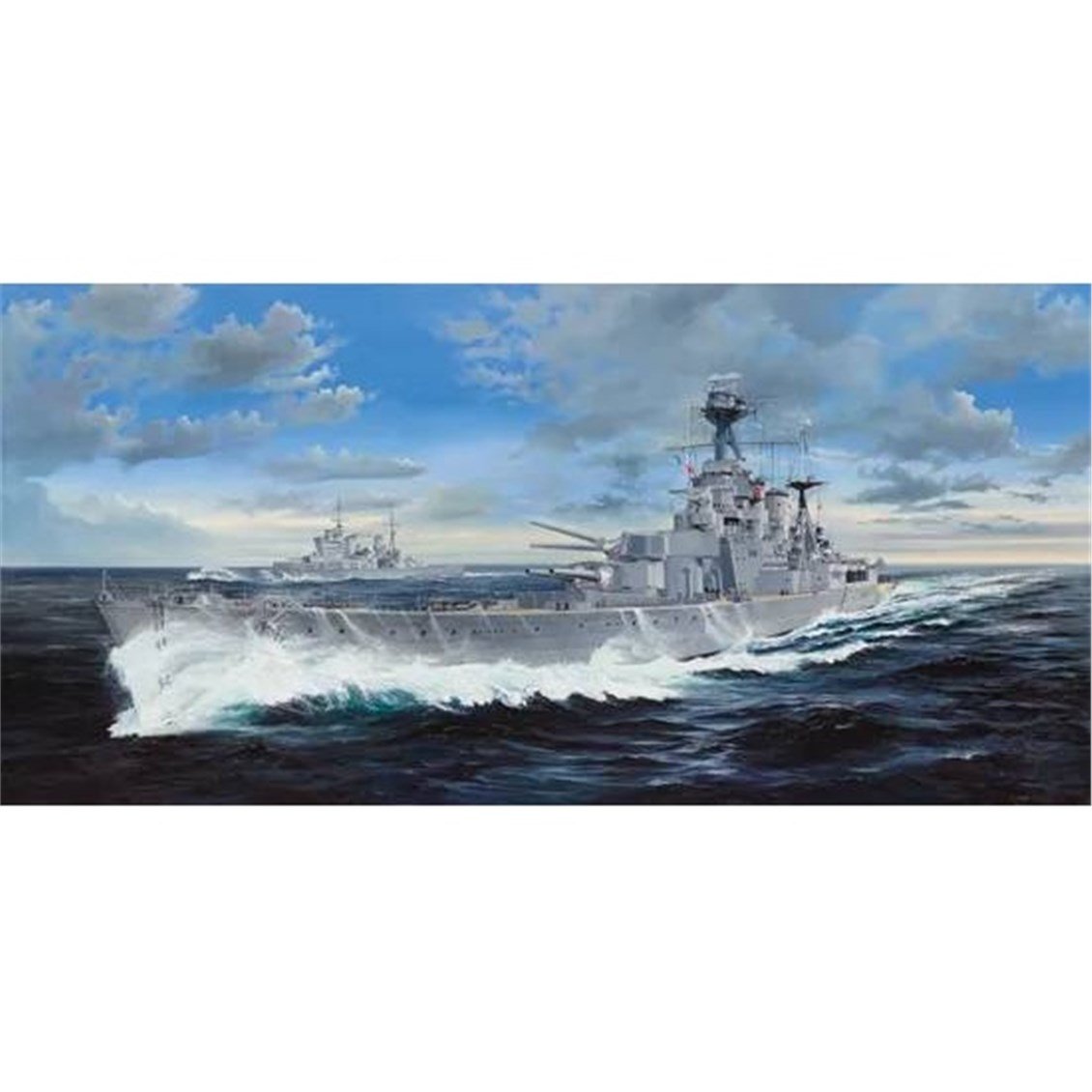 Trumpeter 03710 1/200 Ölçek, HMS Hood Battle Cruiser Savaş Gemisi, Plastik Model Kiti