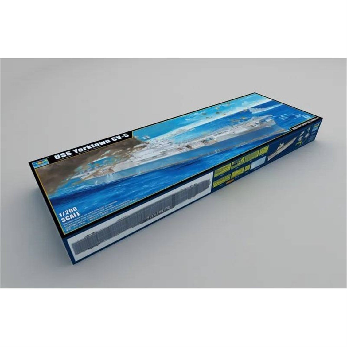 Trumpeter 03711 1/200 Ölçek, USS Yorktown CV-5, Uçak Gemisi Plastik Model Kiti