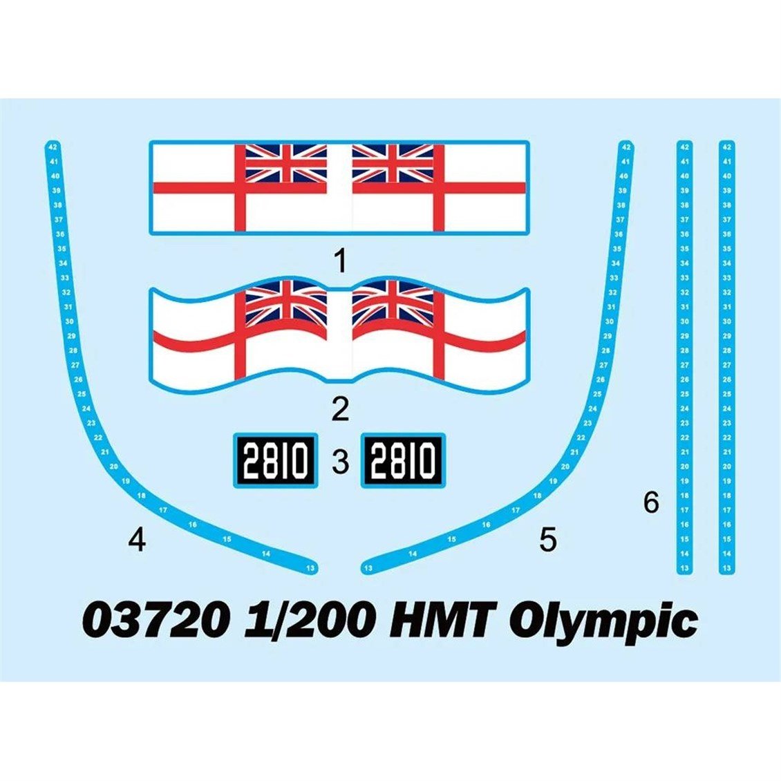 Trumpeter 03720 1/200 Ölçek, HMT Olympic, Yolcu Gemisi Plastik Model Kiti