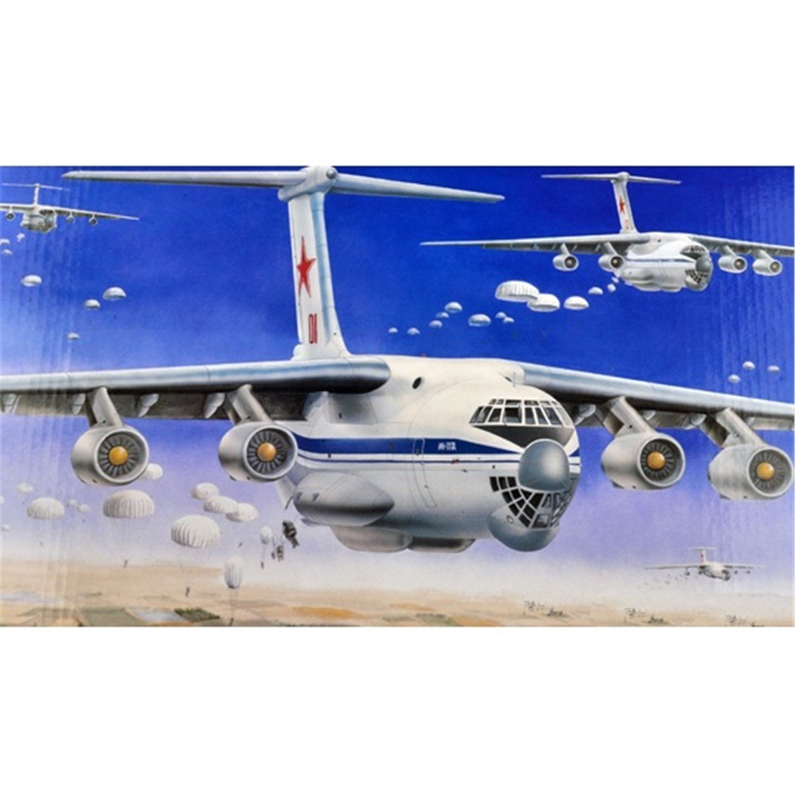 Trumpeter 03901 1/144 Ölçek, Ilyushin IL-76 Transport, Yakıt İkmal Uçağı Plastik Model Kiti