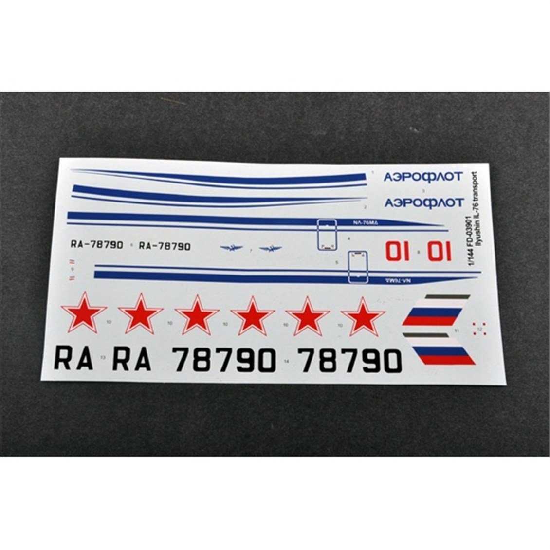 Trumpeter 03901 1/144 Ölçek, Ilyushin IL-76 Transport, Yakıt İkmal Uçağı Plastik Model Kiti