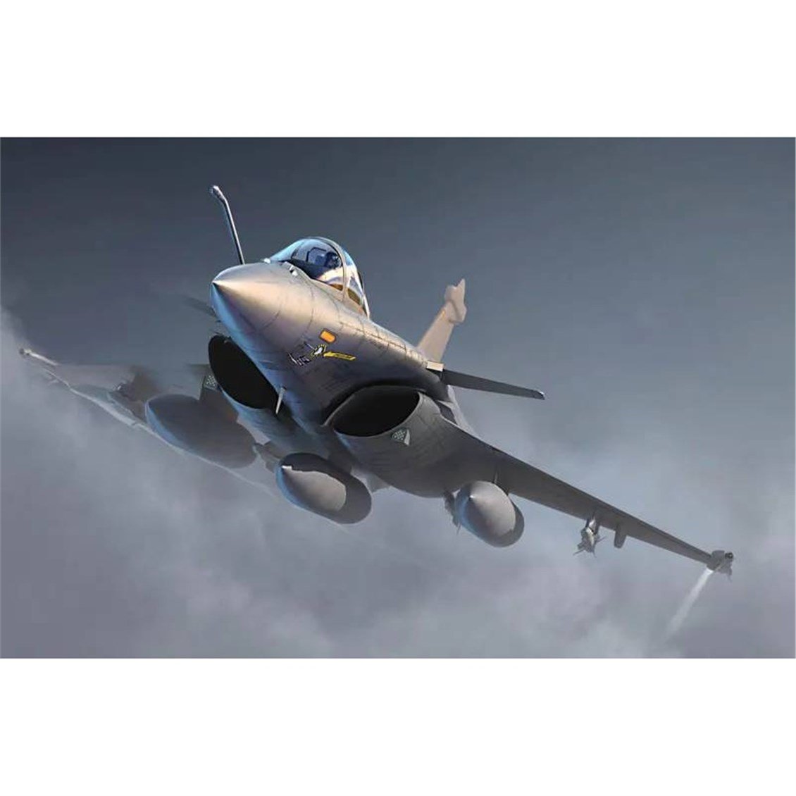 Trumpeter 03912 1/144 Ölçek, Rafale C, Çok Amaçlı Tek Kişilik Savaş Uçağı Plastik Model Kiti