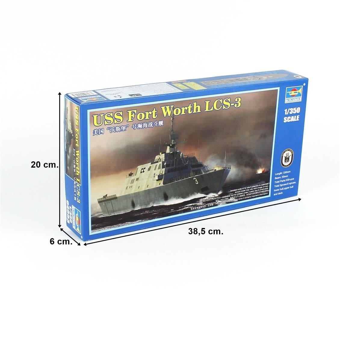Trumpeter 04553 1/350 Ölçek, Fort Worth (LCS-3) Savaş Gemisi,Plastik Model Kiti