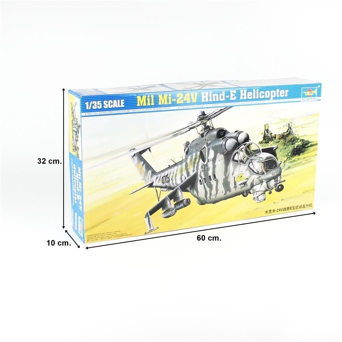 Trumpeter 05103 1/35 Ölçek, Mil Mi-24V Hind-E Helikopter, Plastik Model Kiti