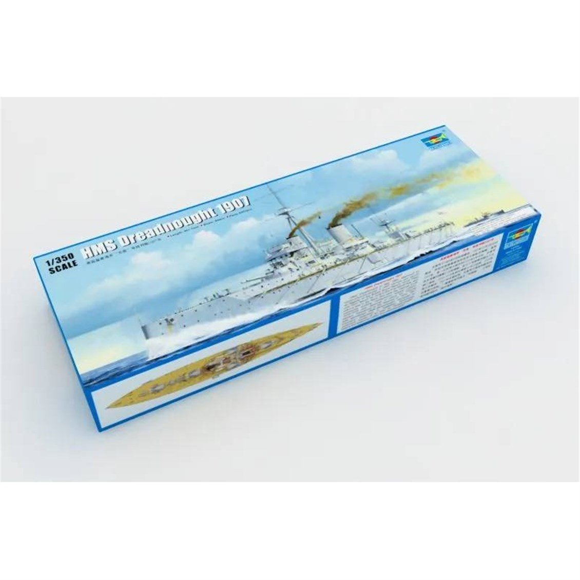 Trumpeter 05328 1/350 Ölçek, HMS Dreadnought 1907, Savaş Gemisi Plastik Model Kiti
