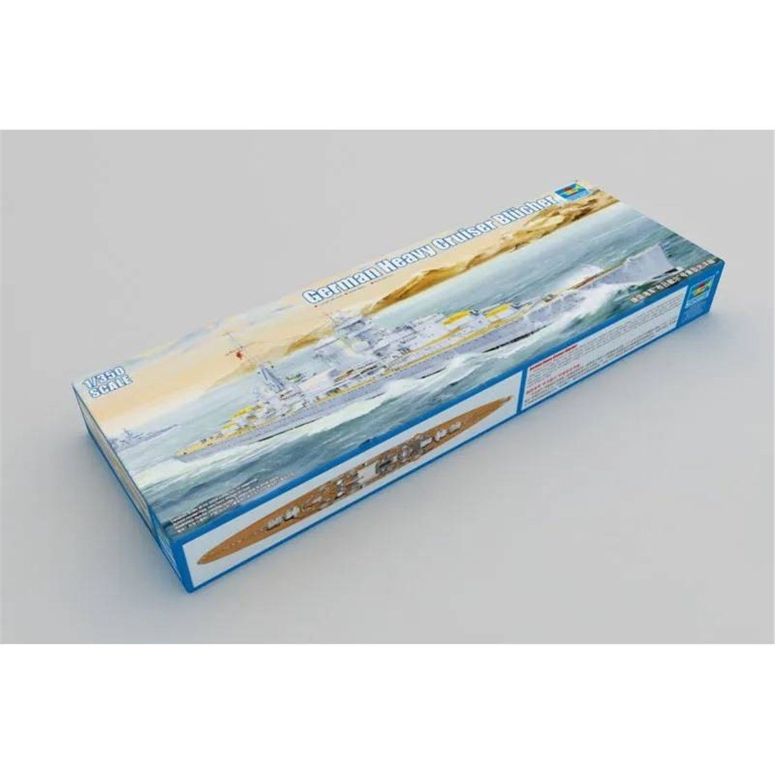 Trumpeter 05346 1/350 Ölçek, Alman Blucher, Ağır Kruvazör Plastik Model Kiti