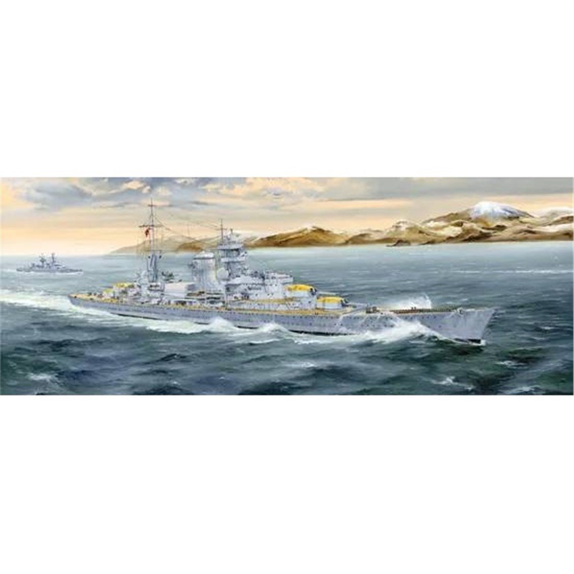 Trumpeter 05346 1/350 Ölçek, Alman Blucher, Ağır Kruvazör Plastik Model Kiti