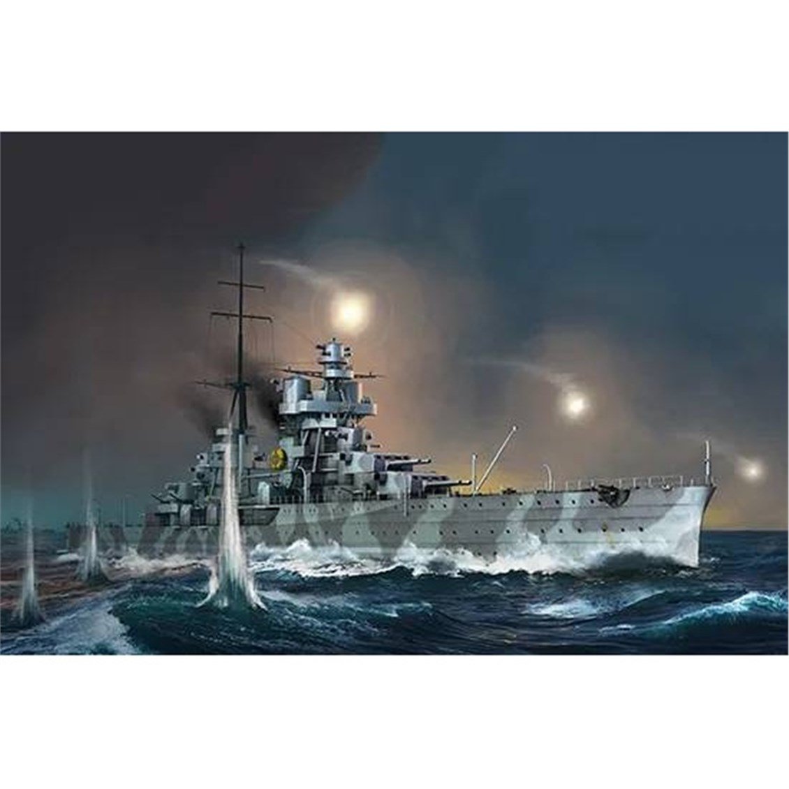 Trumpeter 05348 1/350 Ölçek, Italyan Fiume, Ağır Kruvazör Plastik Model Kiti