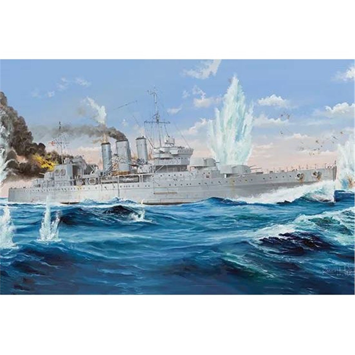 Trumpeter 05353 1/350 Ölçek, HMS Cornwall, Ağır Kruvazör Plastik Model Kiti