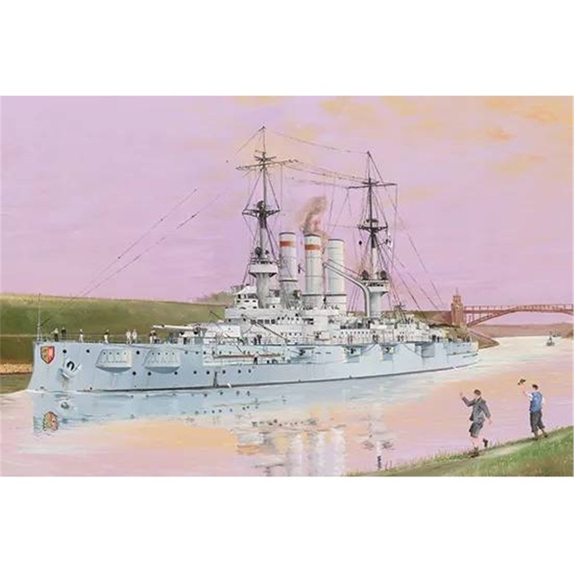 Trumpeter 05355 1/350 Ölçek, Schleswig - Holstein 1908, Savaş Gemisi Plastik Model Kiti