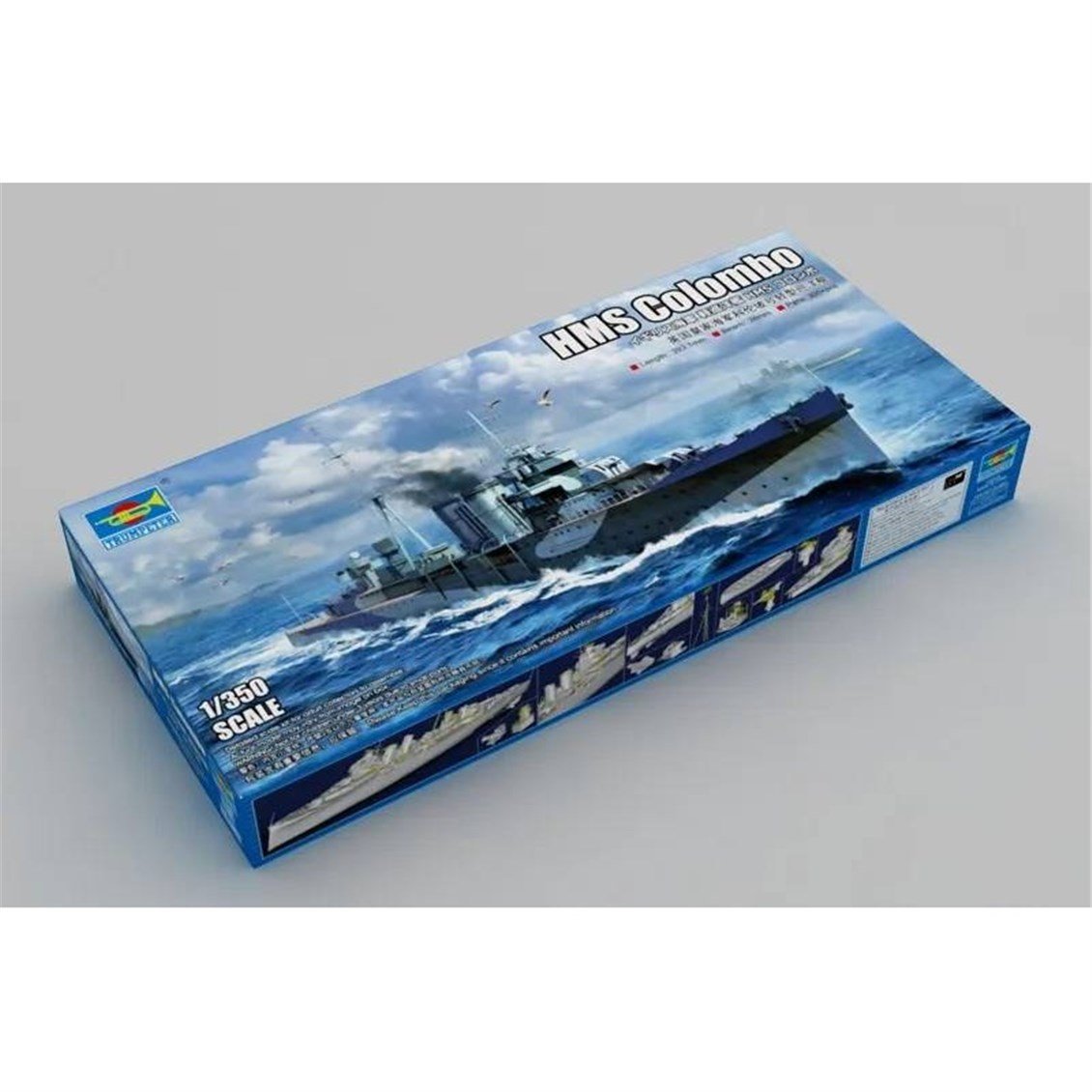 Trumpeter 05363 1/350 Ölçek, HMS Colombo, C Sınıfı Hafif Kruvazör Plastik Model Kiti