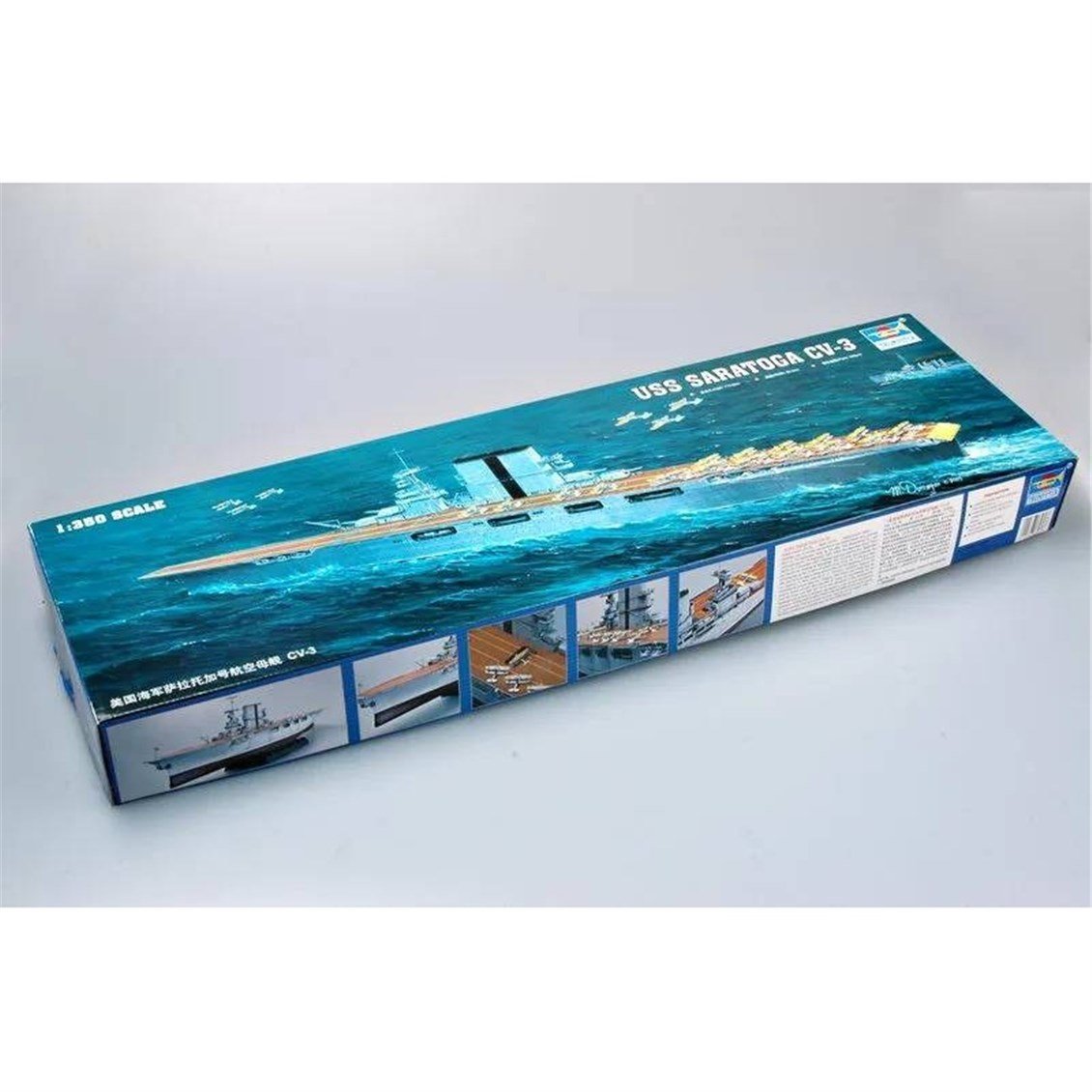 Trumpeter 05607 1/350 Ölçek, Saratoga CV-3, Uçak Gemisi Plastik Model Kiti