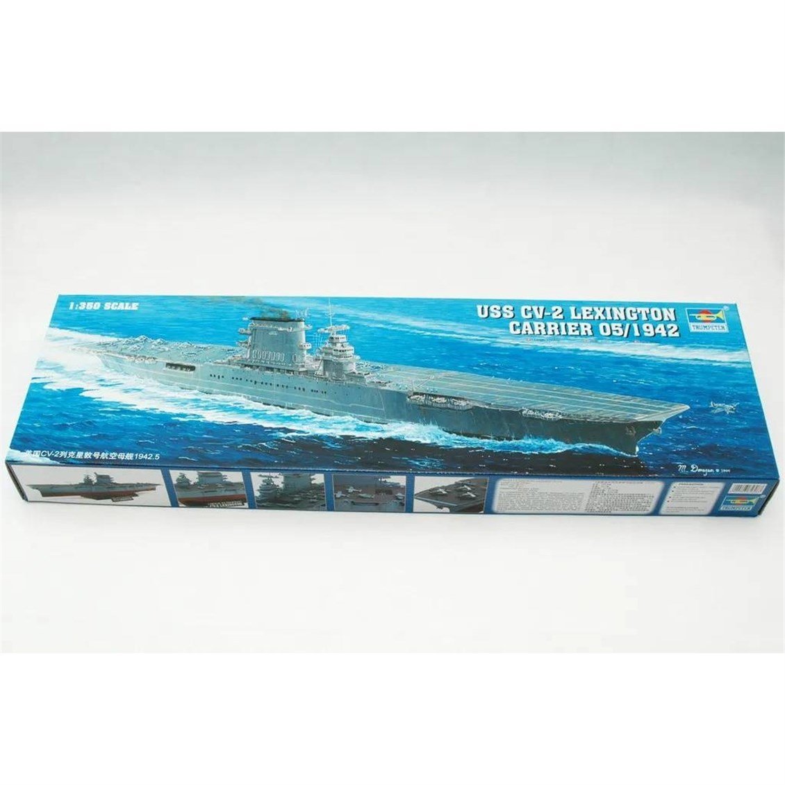Trumpeter 05608 1/350 Ölçek, CV-2 Lexington, Uçak Gemisi Plastik Model Kiti