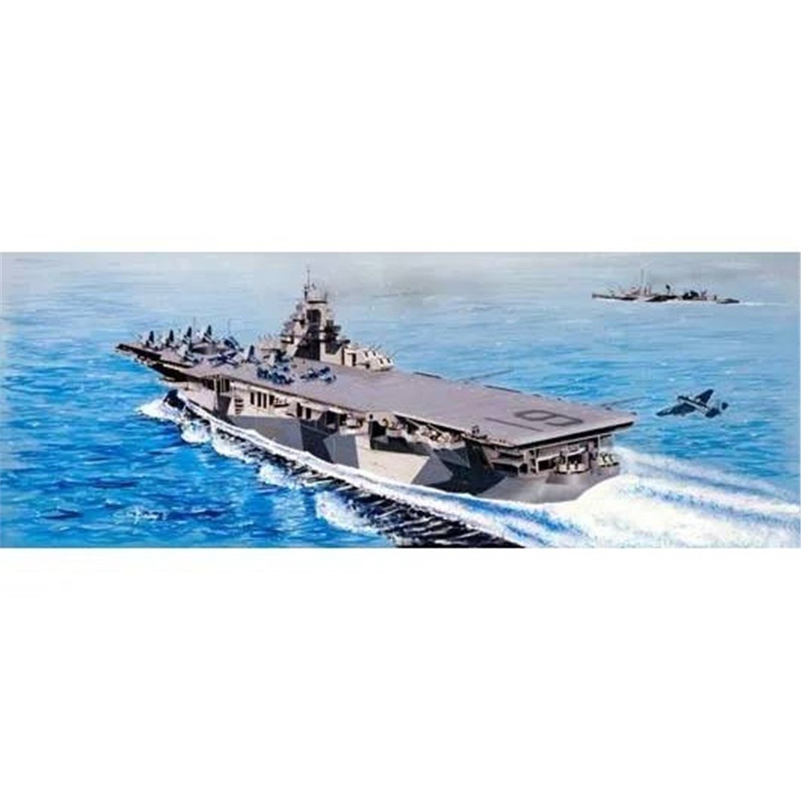 Trumpeter 05610 1/350 Ölçek, Hancock CV-19, Uçak Gemisi Plastik Model Kiti