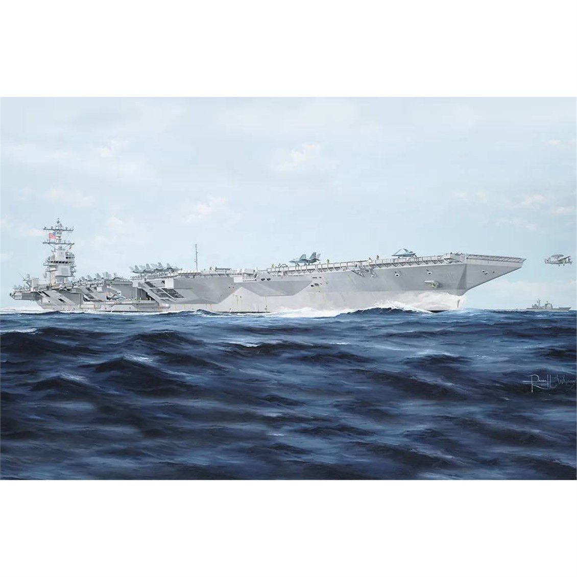 Trumpeter 05638 1/350 Ölçek, USS  Gerald R.Ford CVN-78, Uçak Gemisi Plastik Model Kiti