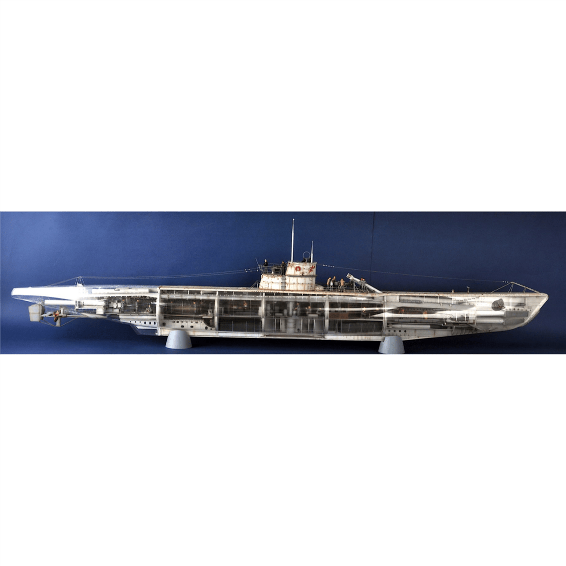 Trumpeter 06801 1/48 Ölçek, Alman DKM U-Boat Type VIIC U-552 Denizaltı, Plastik Model Kiti