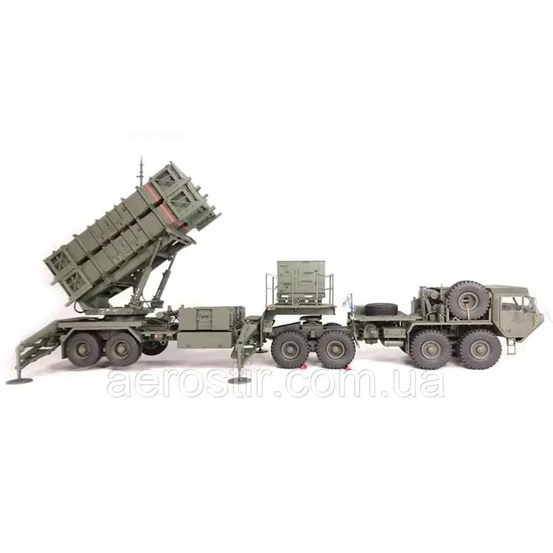Trumpeter 07157 1/72 Ölçek, M983 HEMTT Çekici & M901 Füze Rampası ve MIM-104F Patriot SAM Füze Sistemi (PAC-3), Plastik Model K