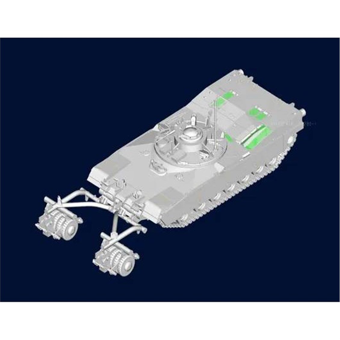 Trumpeter 07280 1/72 Ölçek, M1 Panther II Mayın Temizleme Aparatlı Tank, Plastik Model Kiti, Plastik Model Kiti