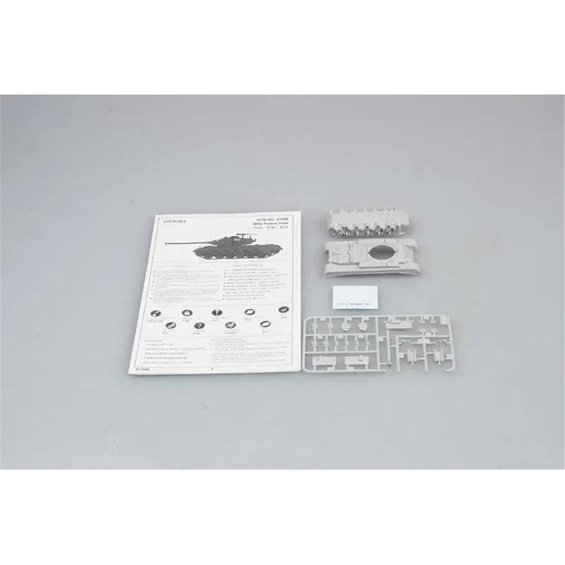Trumpeter 07288 1/72 Ölçek, M46 Patton Orta Sınıf Tank, Plastik Model Kiti