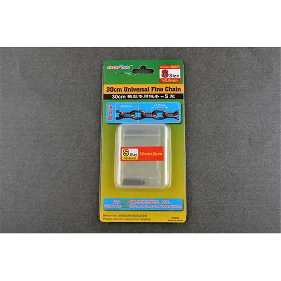 Trumpeter 08010 Universal İnce Zincir S (Ufak), 30cm. 0.6mmX2.3mm.