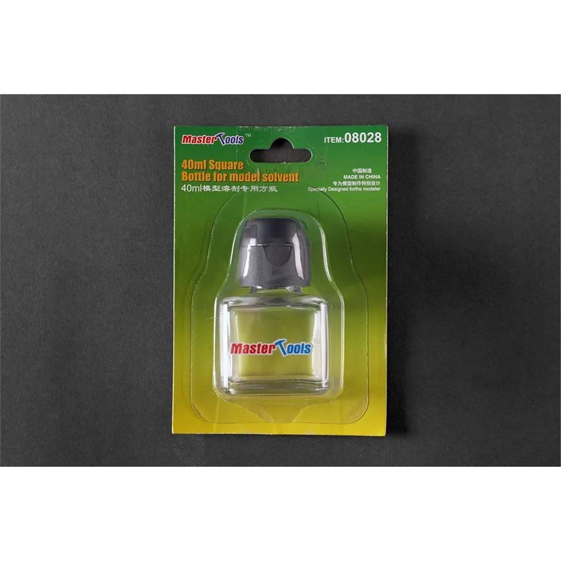 Trumpeter 08028 Solventli Sıvılar için 40 ml. Kapaklı Cam Şişe
