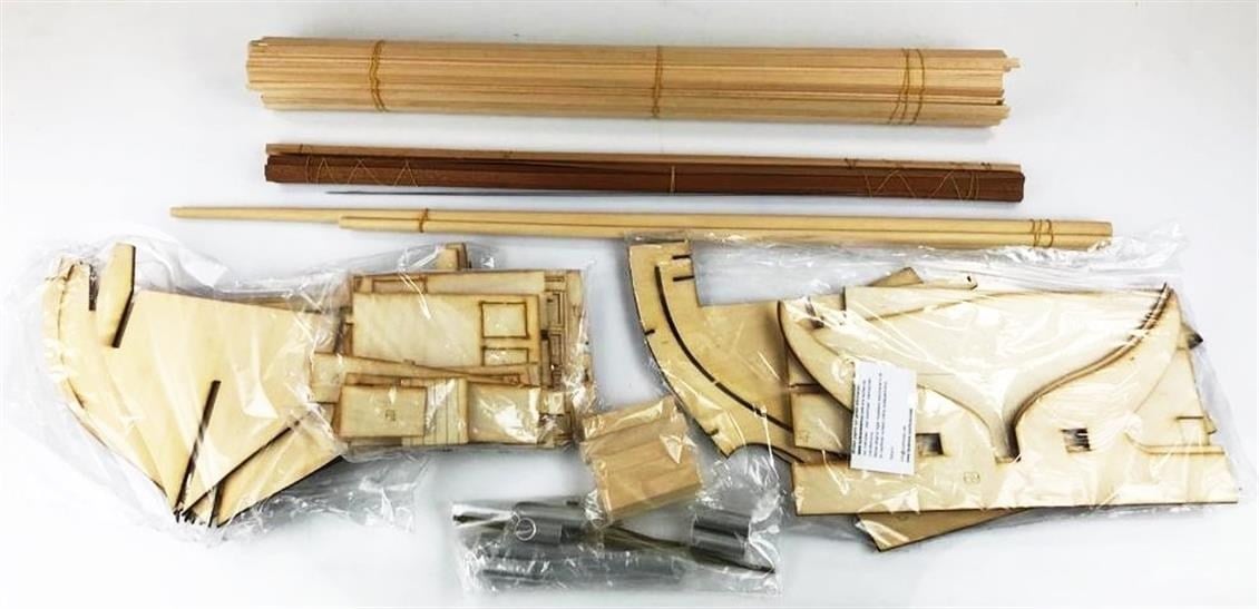 Türk Model 1/15 102 Svea İskandinav Balıkçı Teknesi, R/C Dönüşebilir, 110 cm. Ahşap Model Kiti