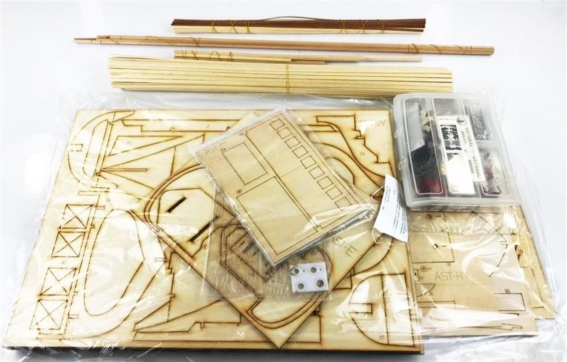 Türk Model 1/30 112 Astraal İskandinav Balıkçı Teknesi, R/C Dönüşebilir, 100 cm. Ahşap Model Kiti