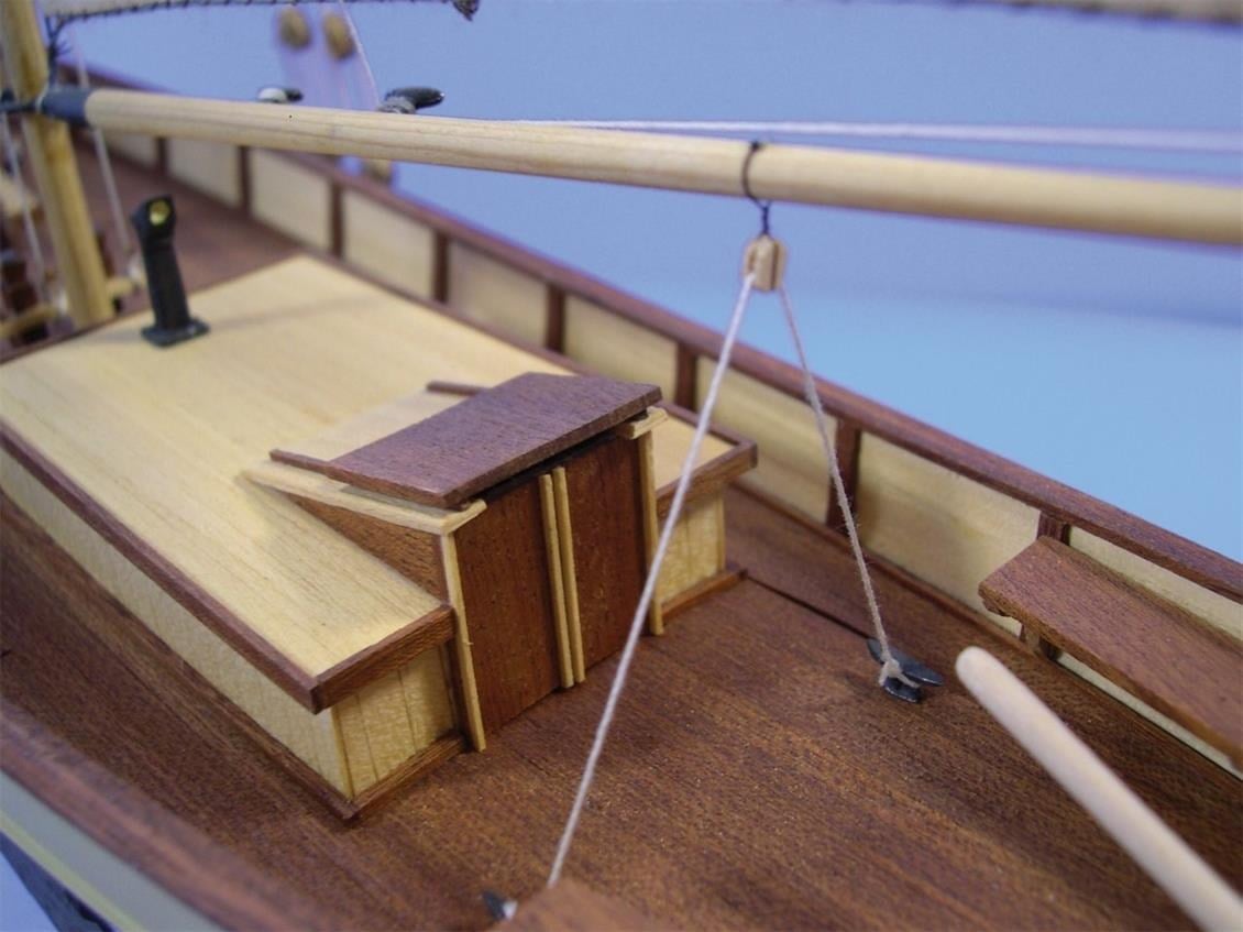 Türk Model 1/50 125 Boğaziçi Kotrası, 52,5 cm. Ahşap Model Kiti
