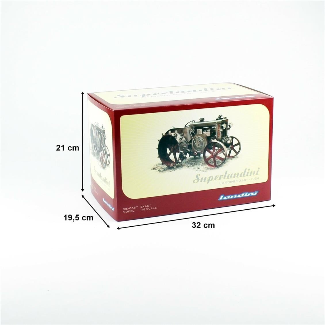 Universal Hobbies UH2706 1/16 Ölçek, Süper Landini Klasik Traktör, Sergilemeye Hazır Metal Tarımsal Makina Modeli
