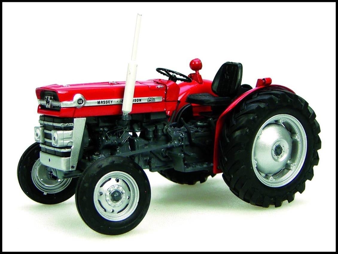 Universal Hobbies UH2785 1/32 Ölçek, Massey Ferguson 135 Kabinsiz Traktör (1965), Sergilemeye Hazır Metal Tarımsal Makina Model