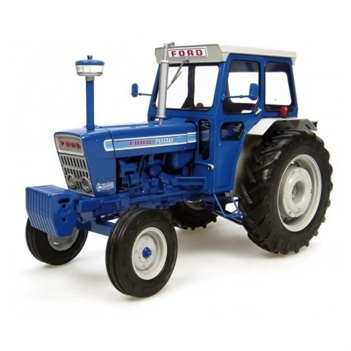 Universal Hobbies UH2798 1/16 Ölçek, Ford 7000, Sürücü Kabinli Traktör, Sergilemeye Hazır Metal Tarımsal Makina Modeli