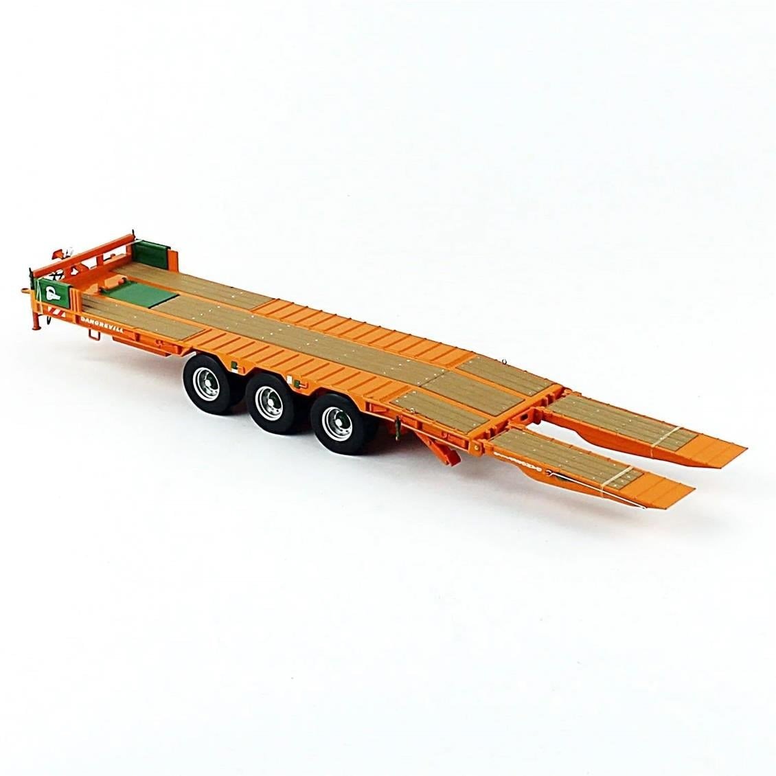Universal Hobbies UH2842 1/32 Ölçek, Dangreville PE32, 3 Akslı Rampalı Römork, Sergilemeye Hazır Metal Tarımsal Makina Modeli