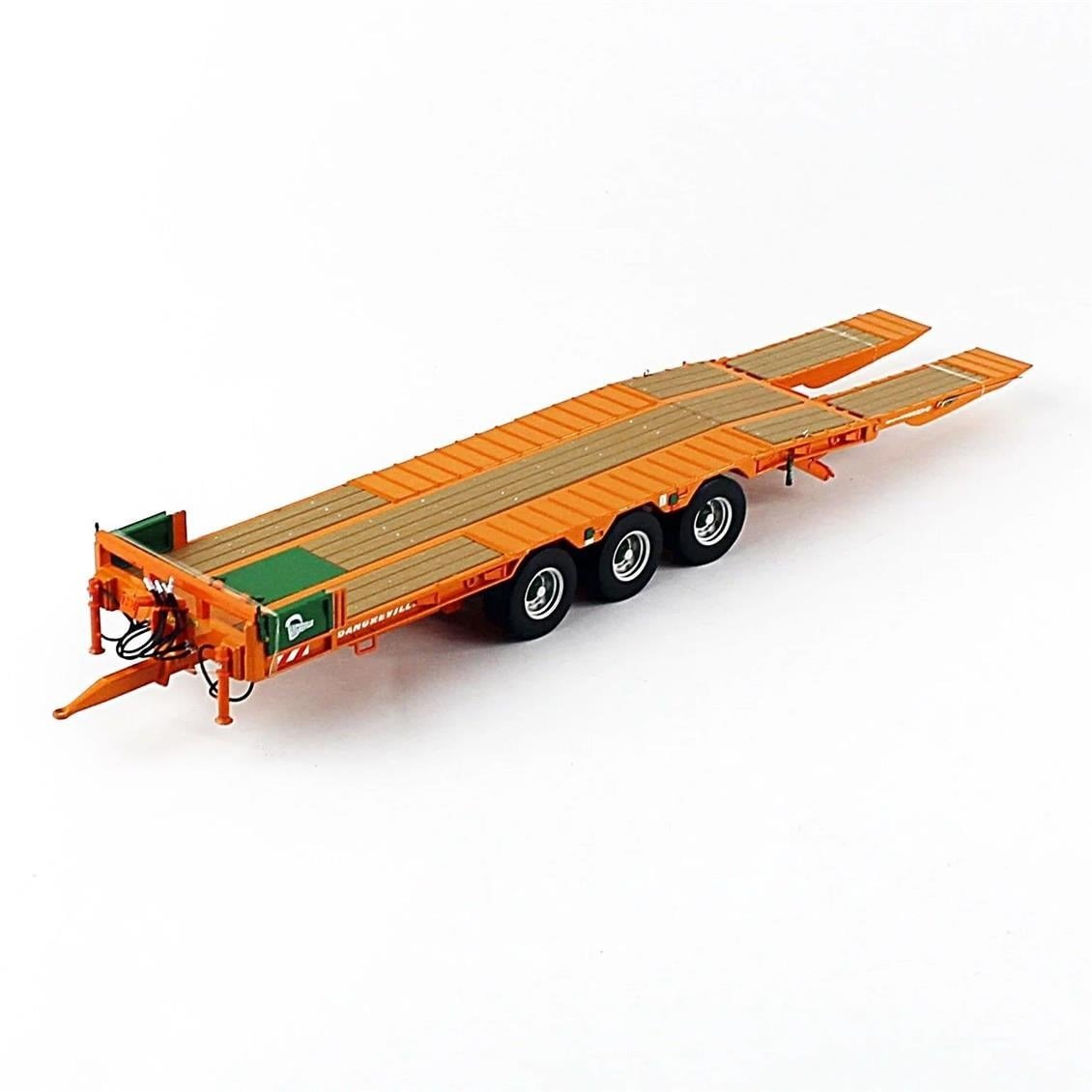 Universal Hobbies UH2842 1/32 Ölçek, Dangreville PE32, 3 Akslı Rampalı Römork, Sergilemeye Hazır Metal Tarımsal Makina Modeli