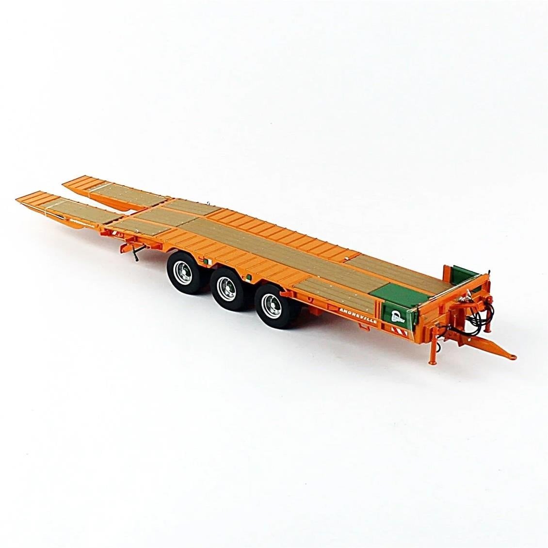 Universal Hobbies UH2842 1/32 Ölçek, Dangreville PE32, 3 Akslı Rampalı Römork, Sergilemeye Hazır Metal Tarımsal Makina Modeli