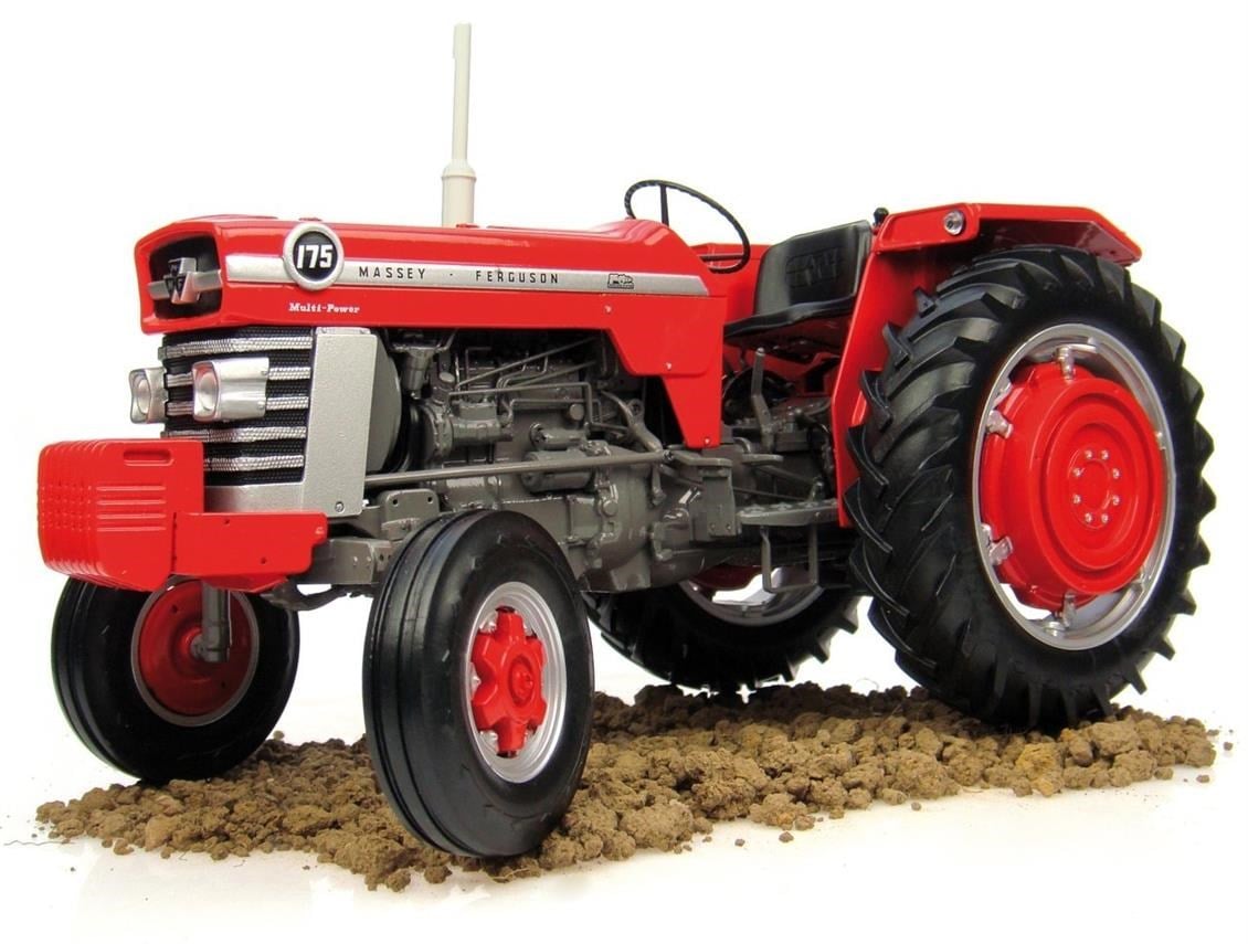 Universal Hobbies UH2906 1/16 Ölçek, Massey Ferguson 175 Traktör, Sergilemeye Hazır Metal Tarımsal Makina Modeli