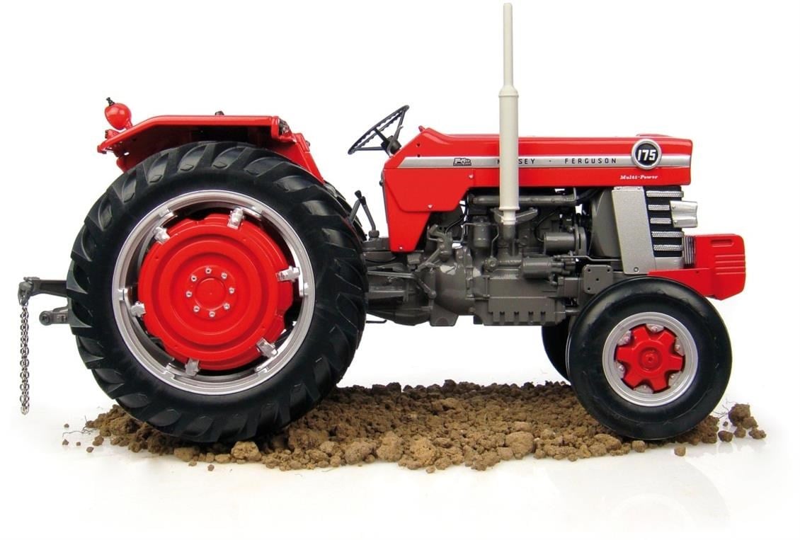 Universal Hobbies UH2906 1/16 Ölçek, Massey Ferguson 175 Traktör, Sergilemeye Hazır Metal Tarımsal Makina Modeli