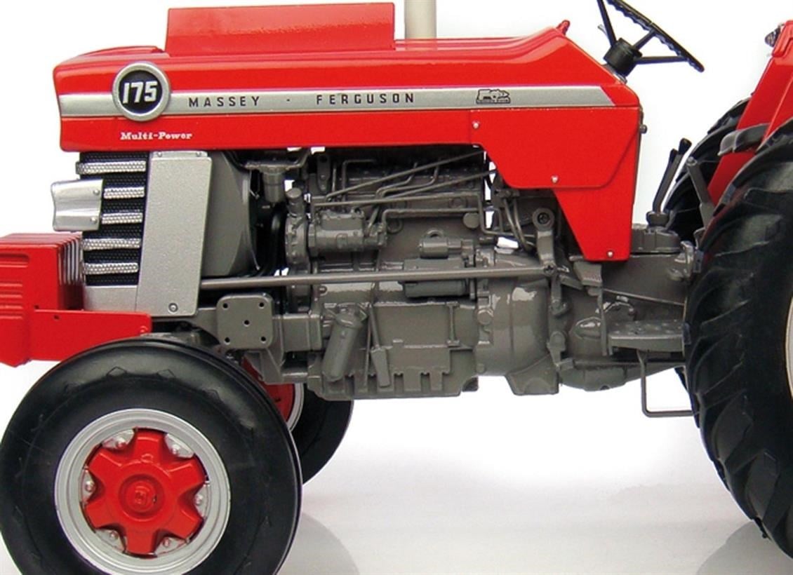 Universal Hobbies UH2906 1/16 Ölçek, Massey Ferguson 175 Traktör, Sergilemeye Hazır Metal Tarımsal Makina Modeli
