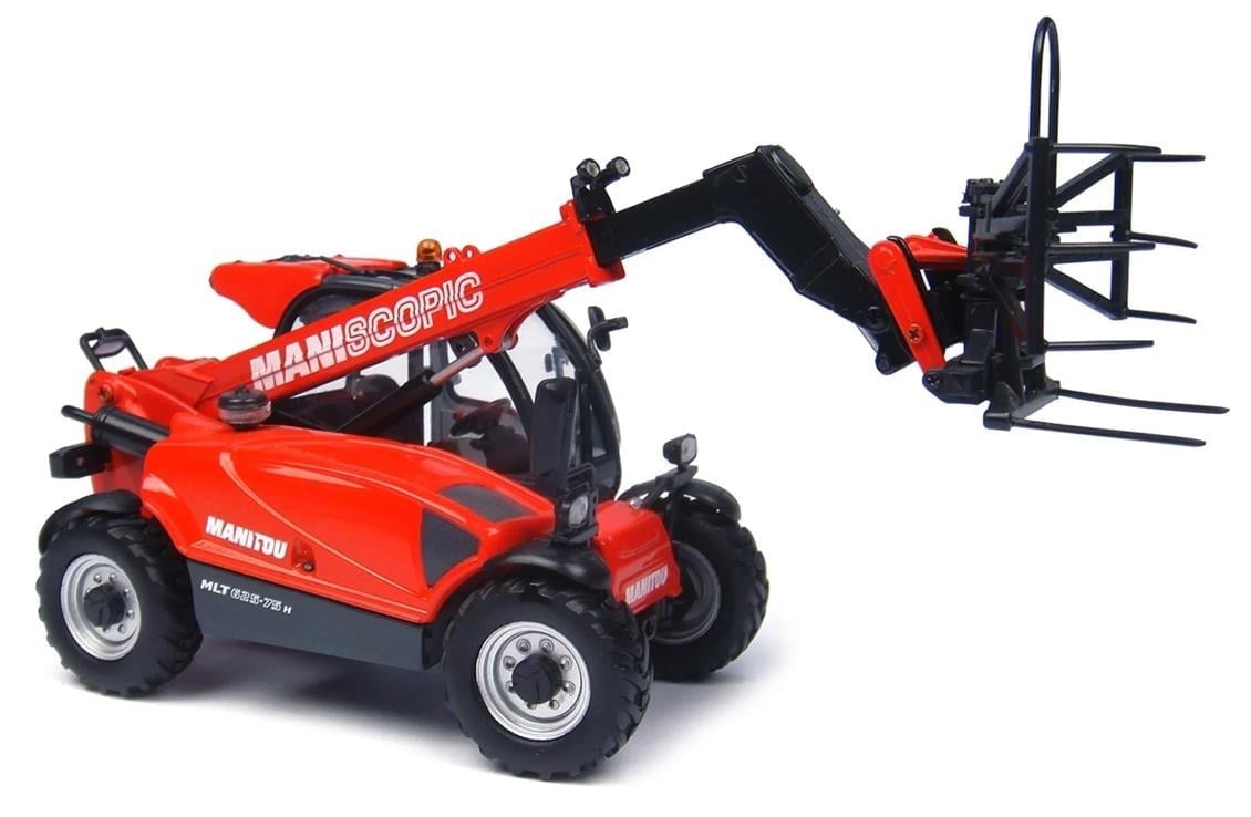 Universal Hobbies UH2925 1/32 Ölçek, Manitou MLT 625-75H Kepçeli Forklift, Sergilemeye Hazır Metal Tarımsal Makina Modeli