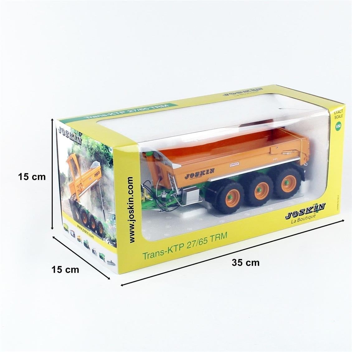 Universal Hobbies UH4268 1/32 Ölçek, Joskin Trans KTP 27/65 Ağır Hizmet Römorku, Sergilemeye Hazır Metal Tarımsal Makina Modeli